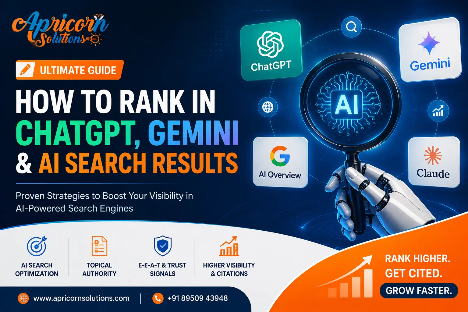 How to Rank in ChatGPT, Gemini &amp; AI Search Results in 2026